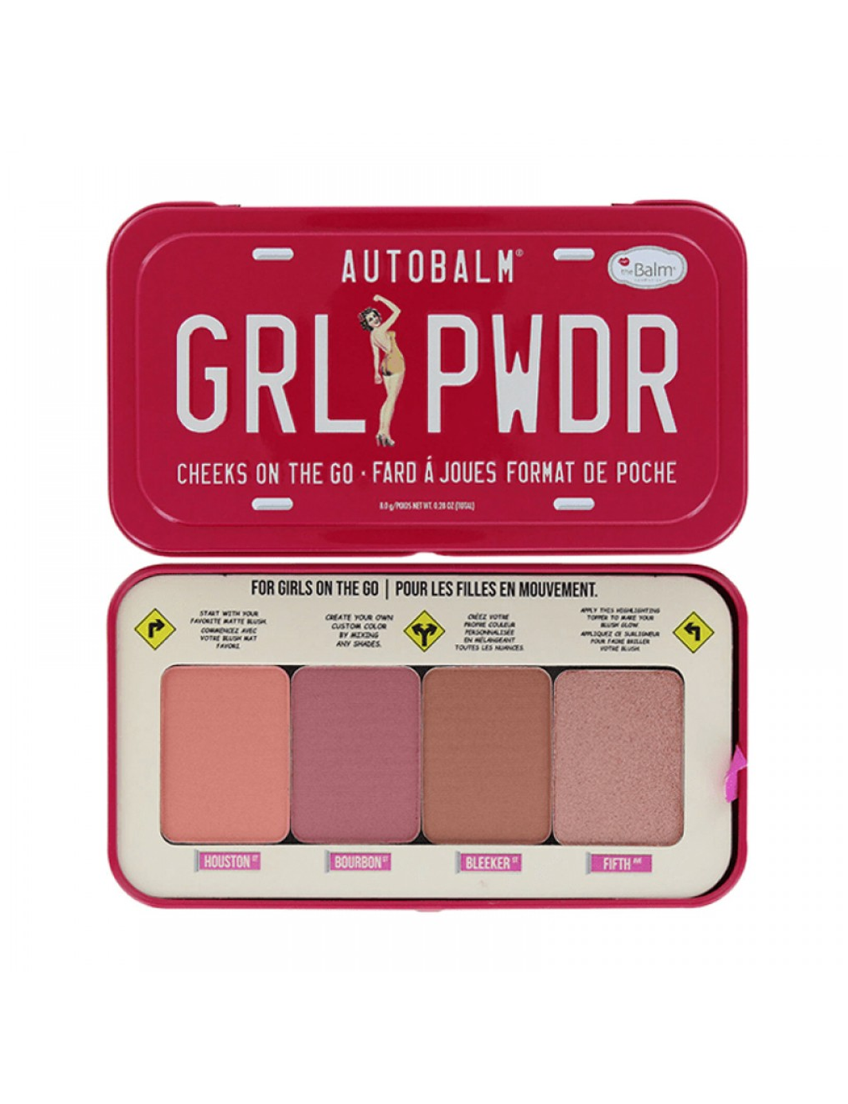 پالت رژگونه دبالم مدل the balm blush Grl Pwdr