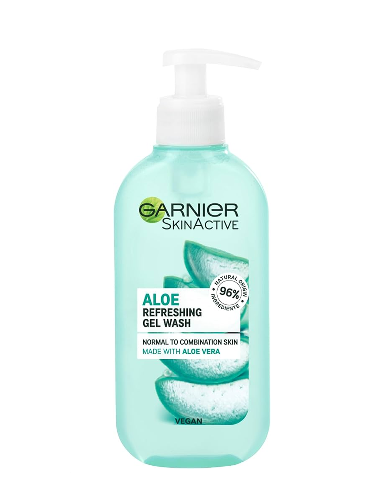 گارنیر ژل شستشوی صورت حاوی آلوئه ورا | Garnier Natural Aloe Extract Gel Wash Normal Skin 200 ml
