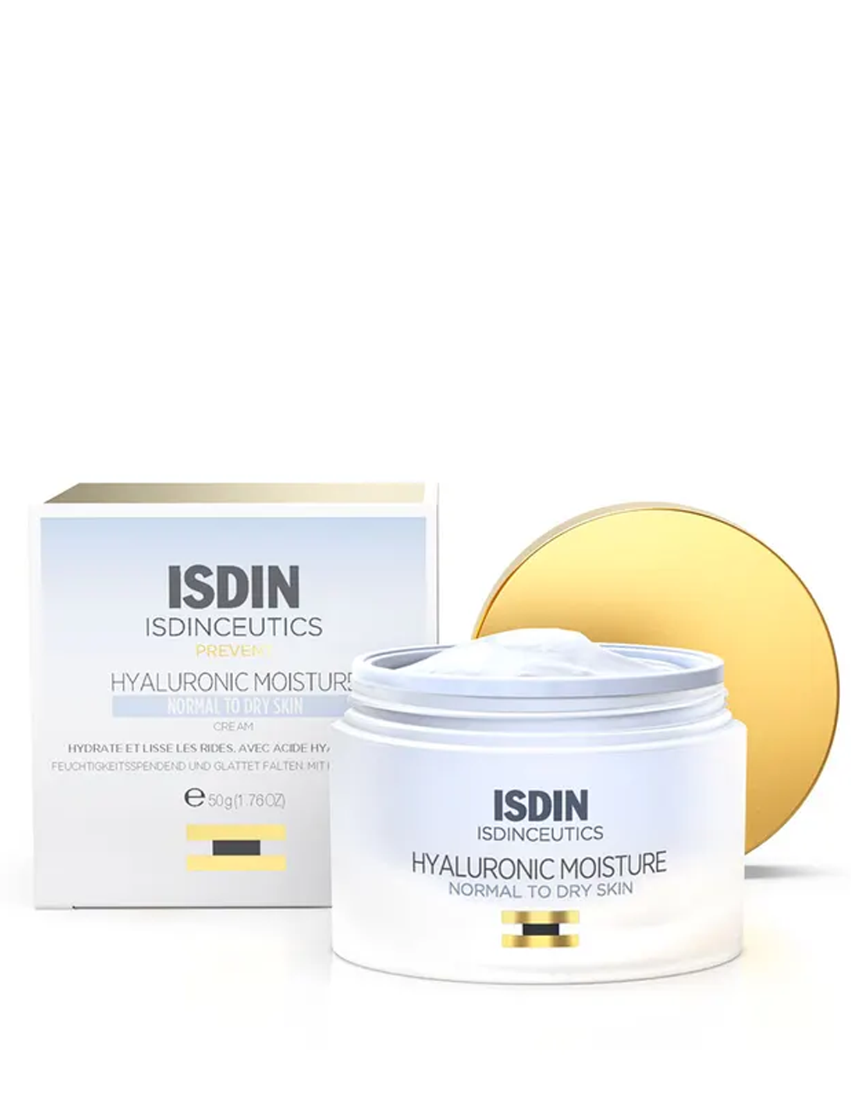 ایزدین کرم هیالورونیک | Isdin Hyaluronic Moisture Hydrating and Anti-Aging Day Cream Normal to dry skin
