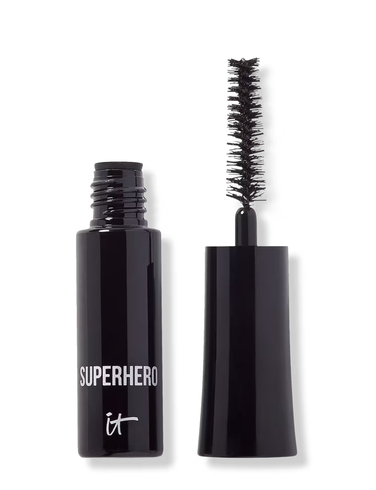 ایت ریمل سوپرهیرو (مینی ) تراول سایز  IT Cosmetics - Super Black  Superhero Elastic Stretch Volumizing & Lengthening Mascara