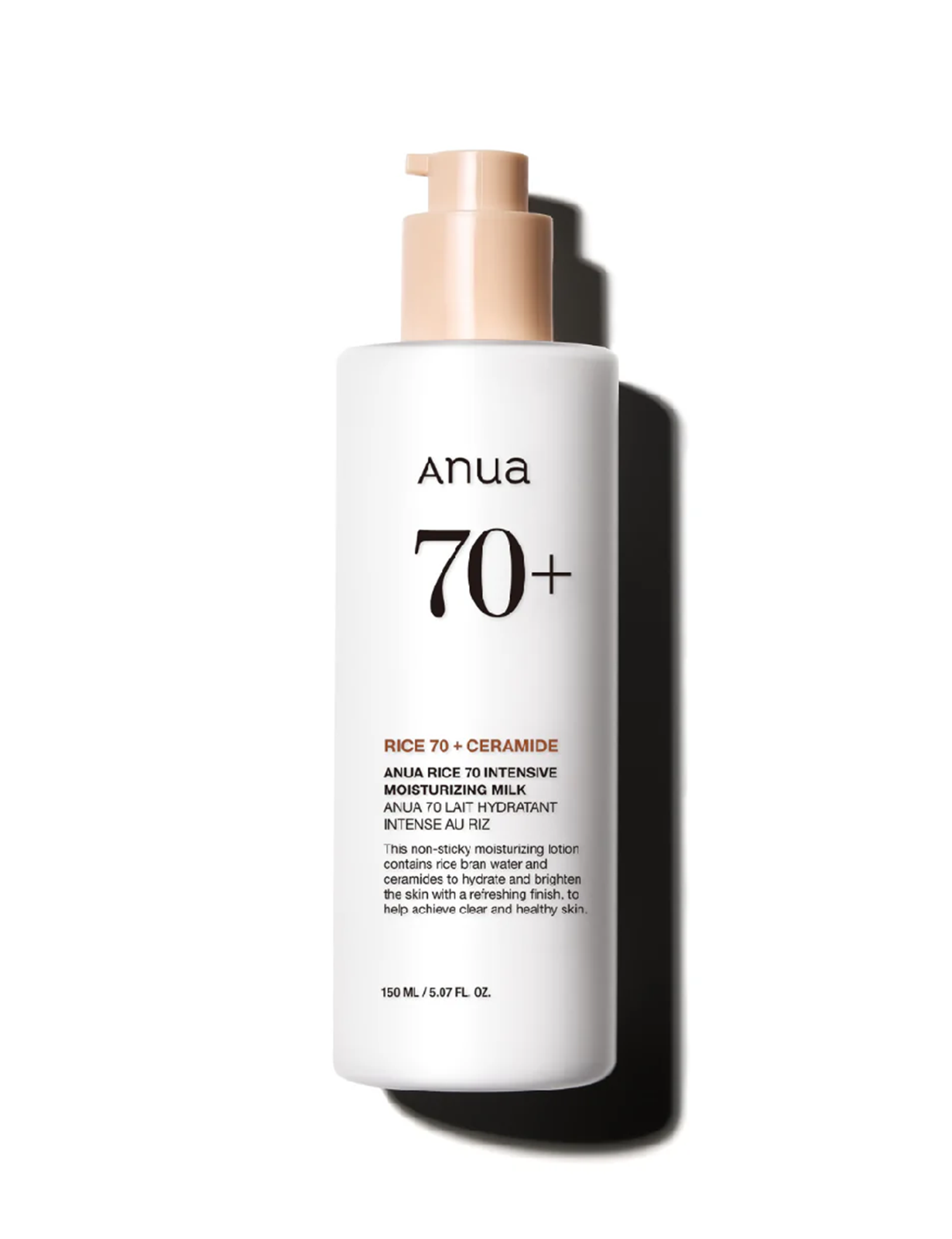 مرطوب کننده و روشن کننده برنج و سراماید آنوا | ANUA Rice 70 Intensive Moisturizing Milk