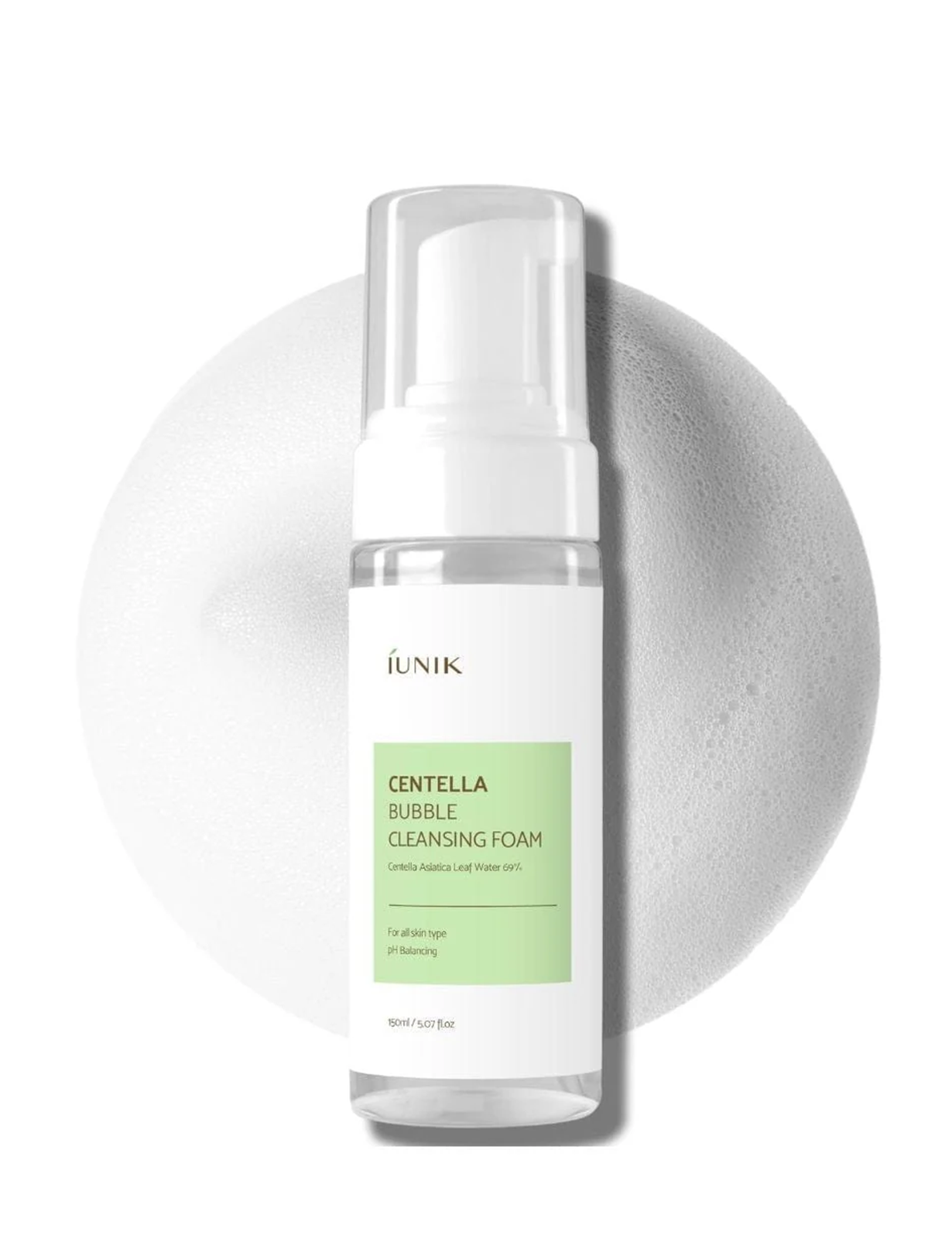 فوم شستشو صورت اییونیک بابیل iUNIK Centella Bubble Cleansing Foam - 150 ml