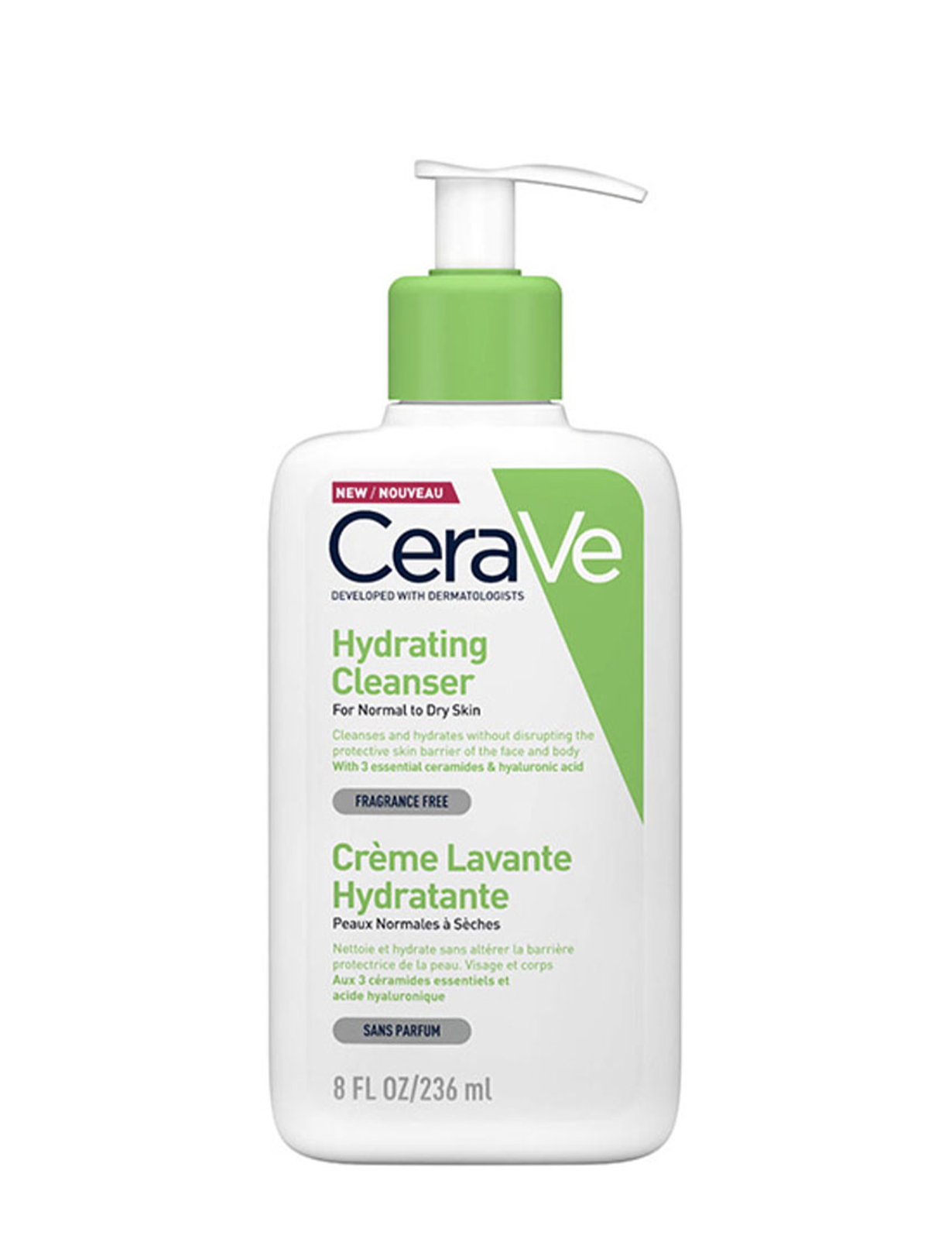 سراوی ژل شوینده هیدراتینگ پوست نرمال تا خشک فرانسوی   CeraVe Hydrating Cleanser for Normal to Dry Skin  236ml