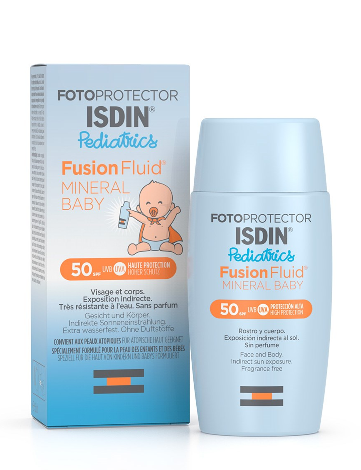 ایزدین ضدآفتاب فلویدی مینرال بیبی  | Isdin Fotoprotector Pediatrics Fusion Fluid Mineral Baby SPF50