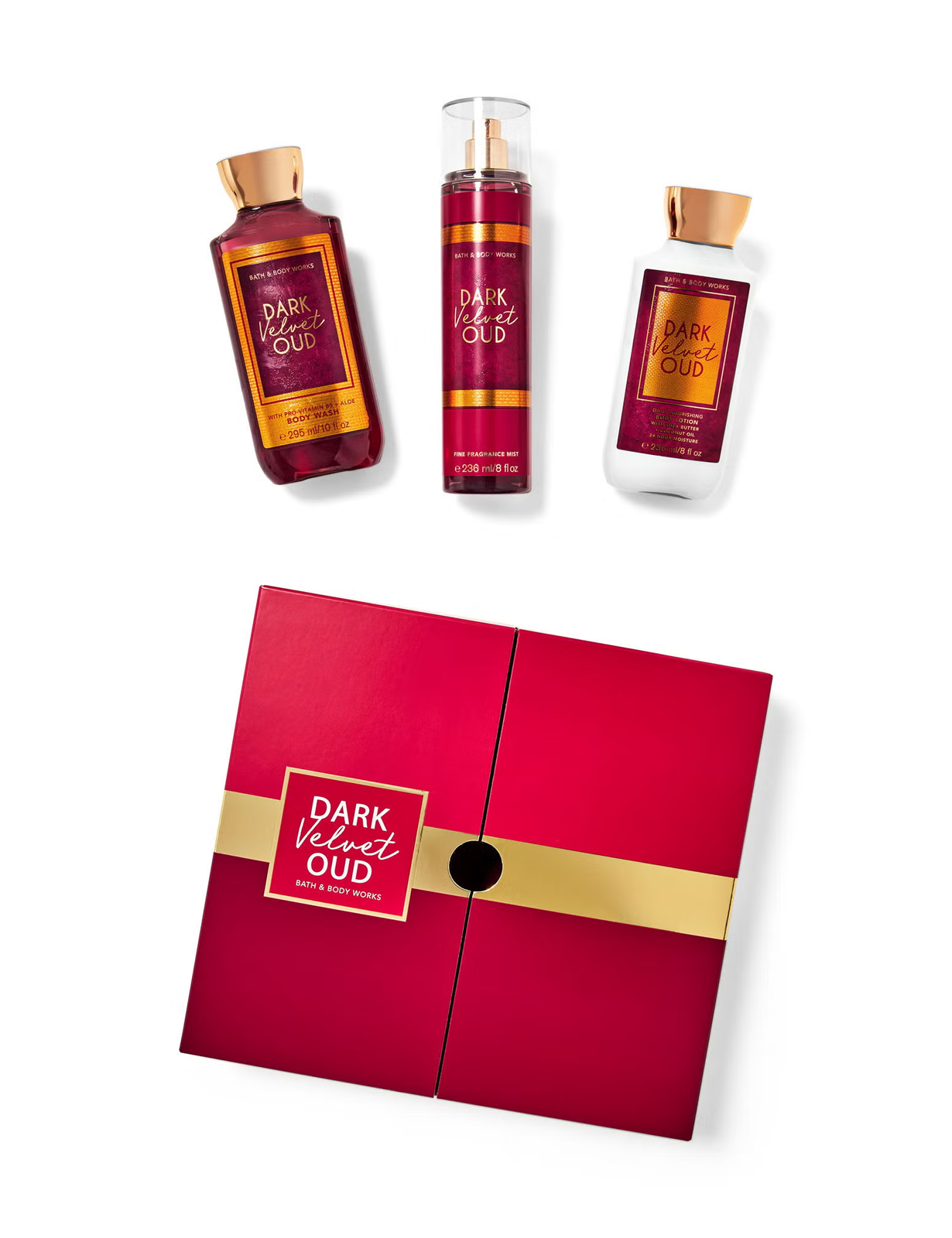 بث اند بادی ورکس ست دارک ولوت عود Dark Velvet Oud Gift Box Set Bath And Body Works