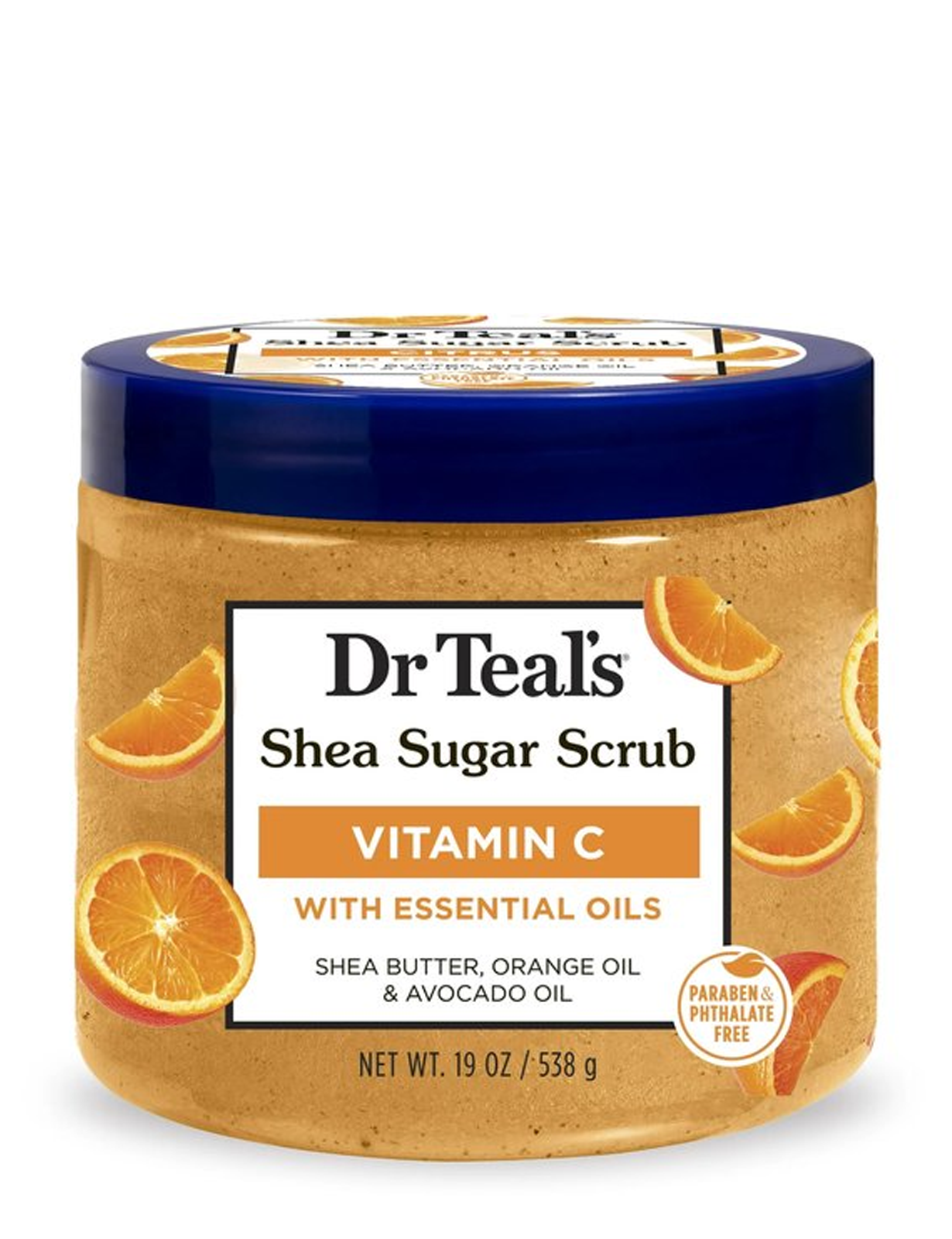 شوگر اسکراب ویتامین سی  دکتر تیلز Dr Teal's Shea Sugar Body Scrub, Citrus with Essential Oils &Vitamin C