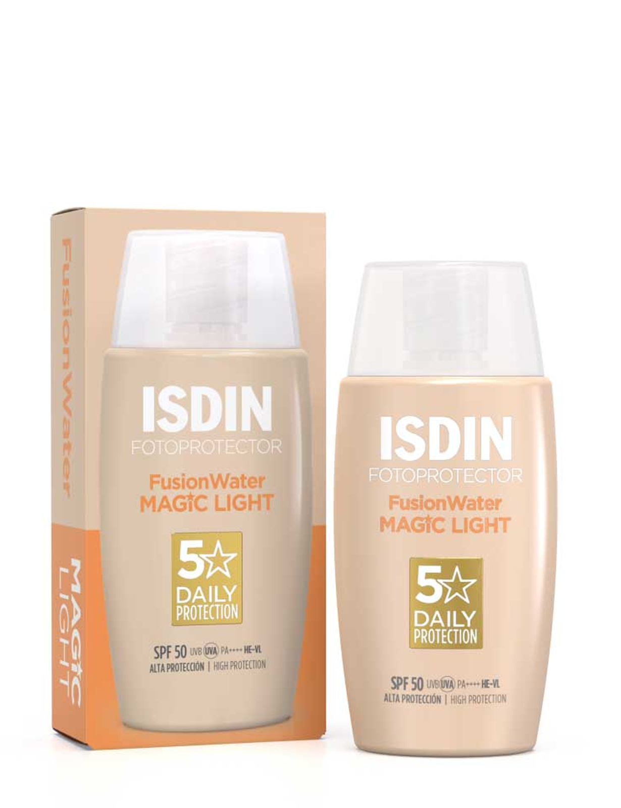 ضدآفتاب رنگی فیوژن واتر رنگ لایت ایزدین | Isdin Fotoprotector Fusion Water Color Light SPF50 50ml