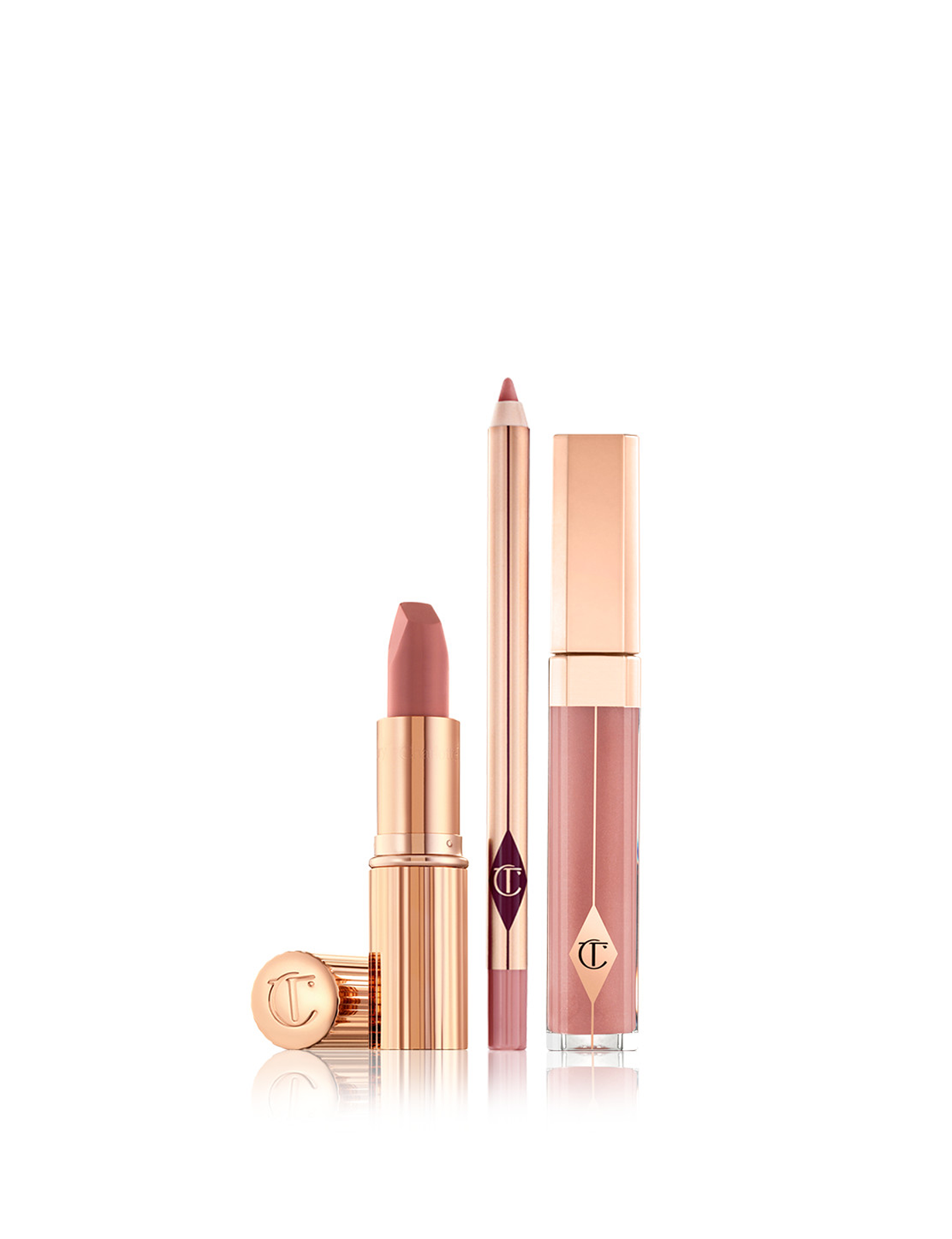 شارلوت تیلبری ست لب پیلوتاک فول سایزcharlotte tilbury PILLOW TALK LUSCIOUS LIP SLICK