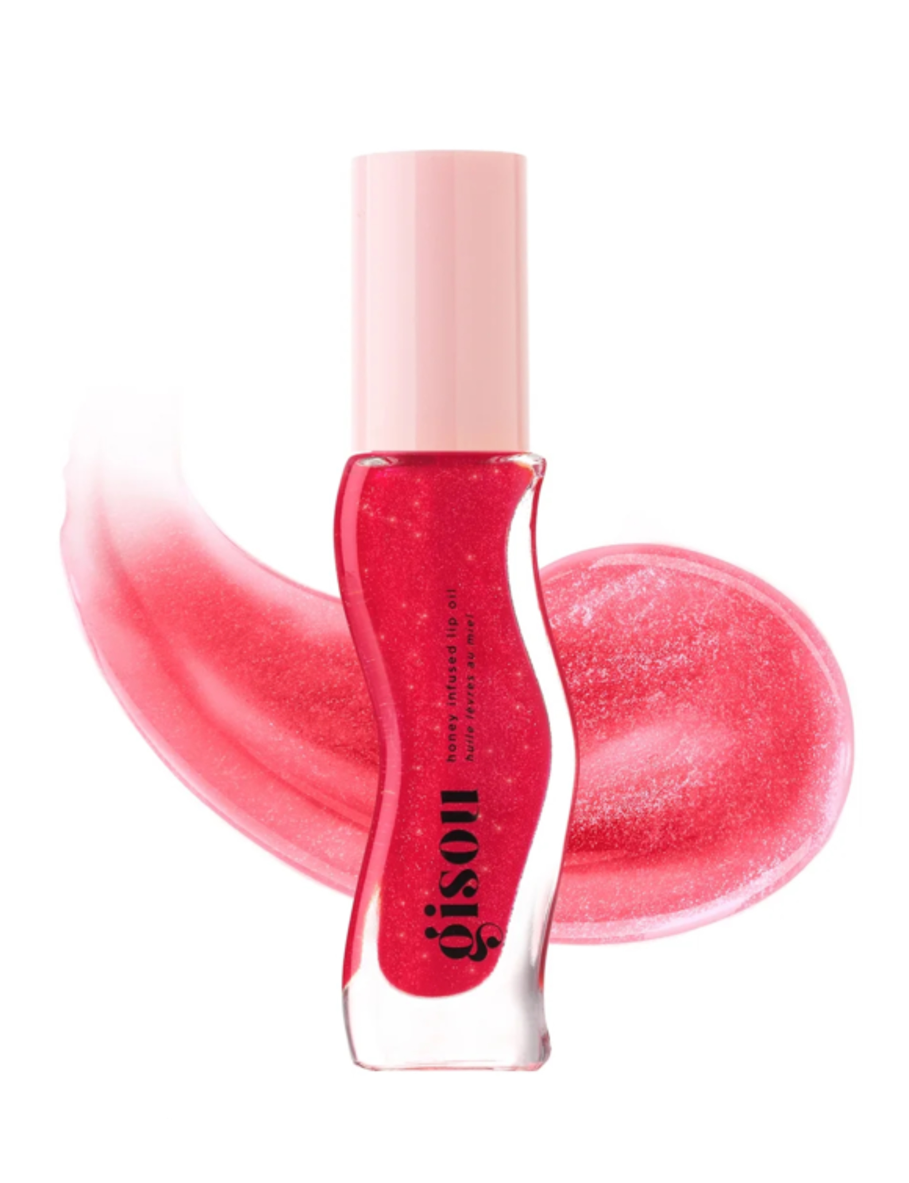 گیسو لیپ اویل چری ان ده کیک Gisou Honey Infused Lip Oil 8ml - Cherry on the Cake