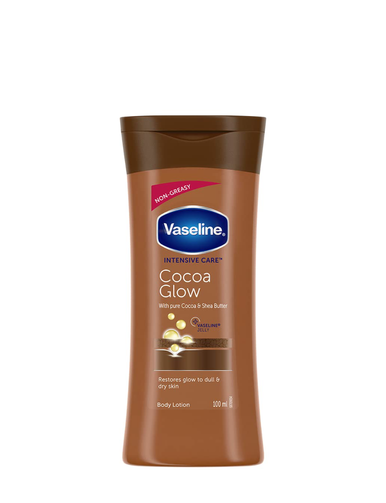 لوسیون بدن وازلین کاکائو Vaseline Intensive Care Cocoa Glow Body Lotion 100 ml