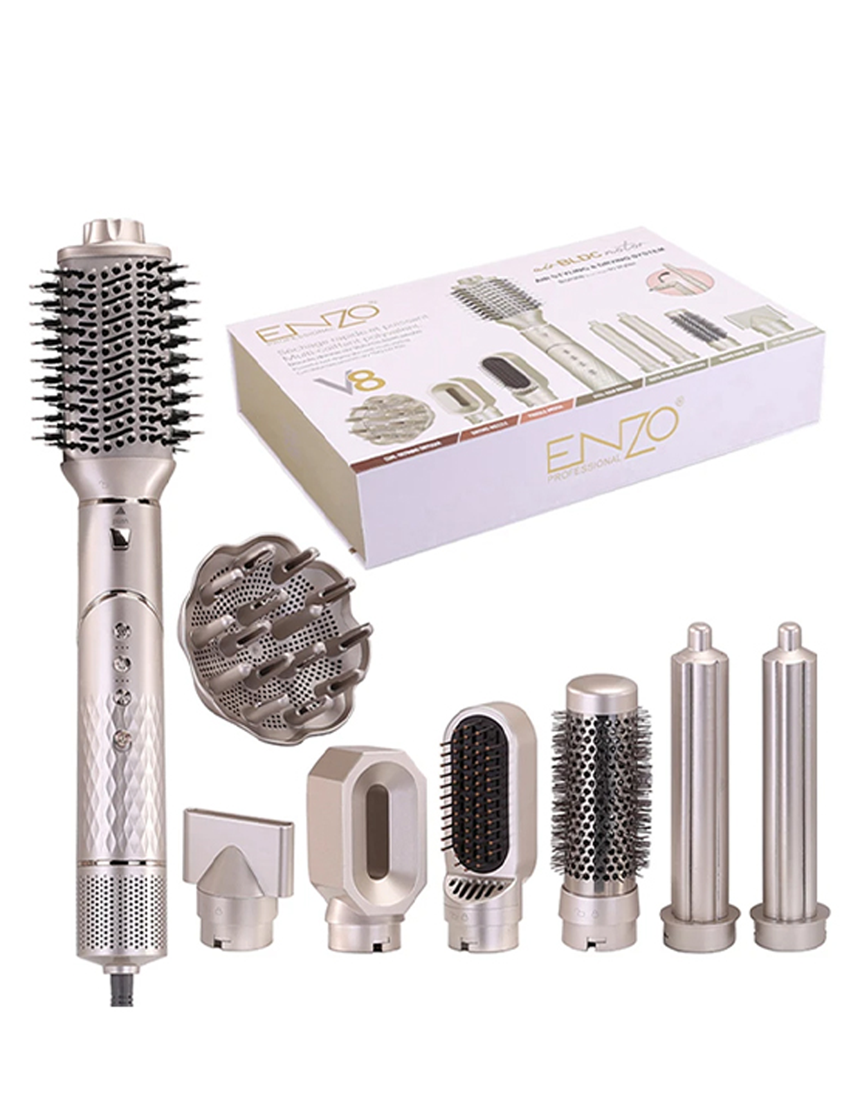 سشوار انزو 8کاره مدل ENZO V8 air styling & drying system