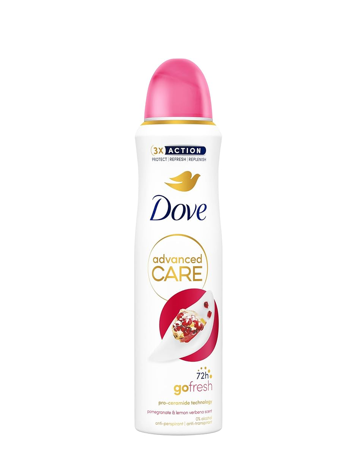 اسپری ضد تعریق زنانه انار وبه لیمو داو |  DOVE Go Fresh Pomegranate & Lemon Verbena Deodorant