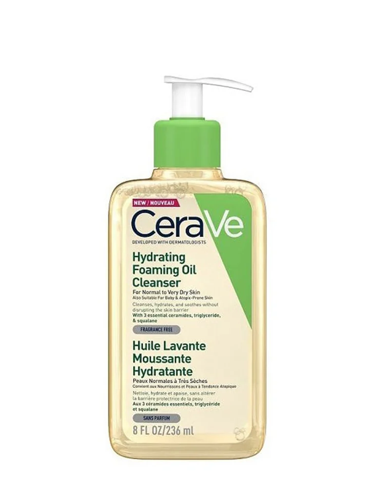 سراوی فوم شستشوی روغنی فرانسوی 236 میل CeraVe Hydrating Foaming Cleansing Oil