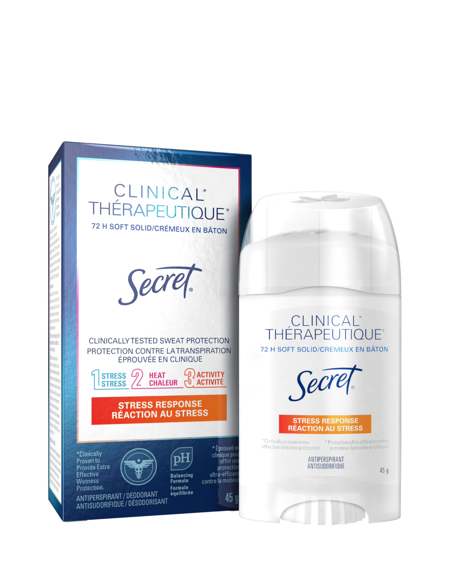 مام کلینیکال سکرت Secret Clinical Strength Soft Solid Antiperspirant and Deodorant, Stress Response