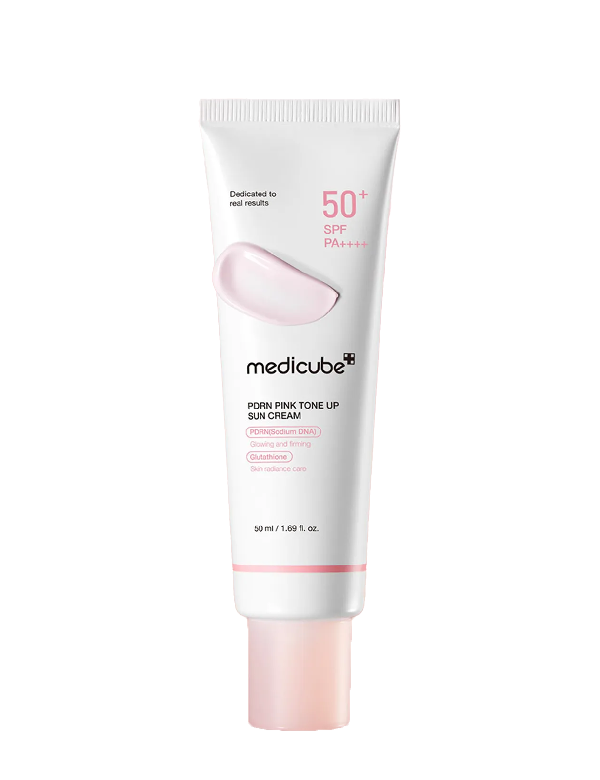 مدی کیوب کرم ضد آفتاب پی دی ار ان تون آپ صورتی | Medicube PDRN Pink Tone Up Sun Cream SPF 50