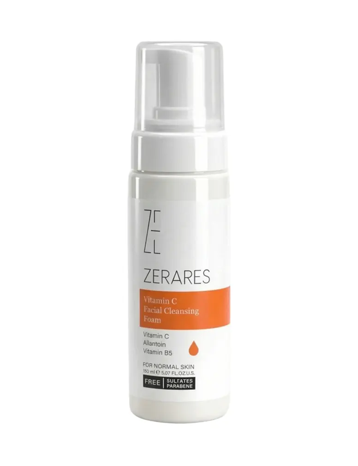 فوم شوینده  روشن کننده  زرارس | Zerares vitamin c facial cleansing foam