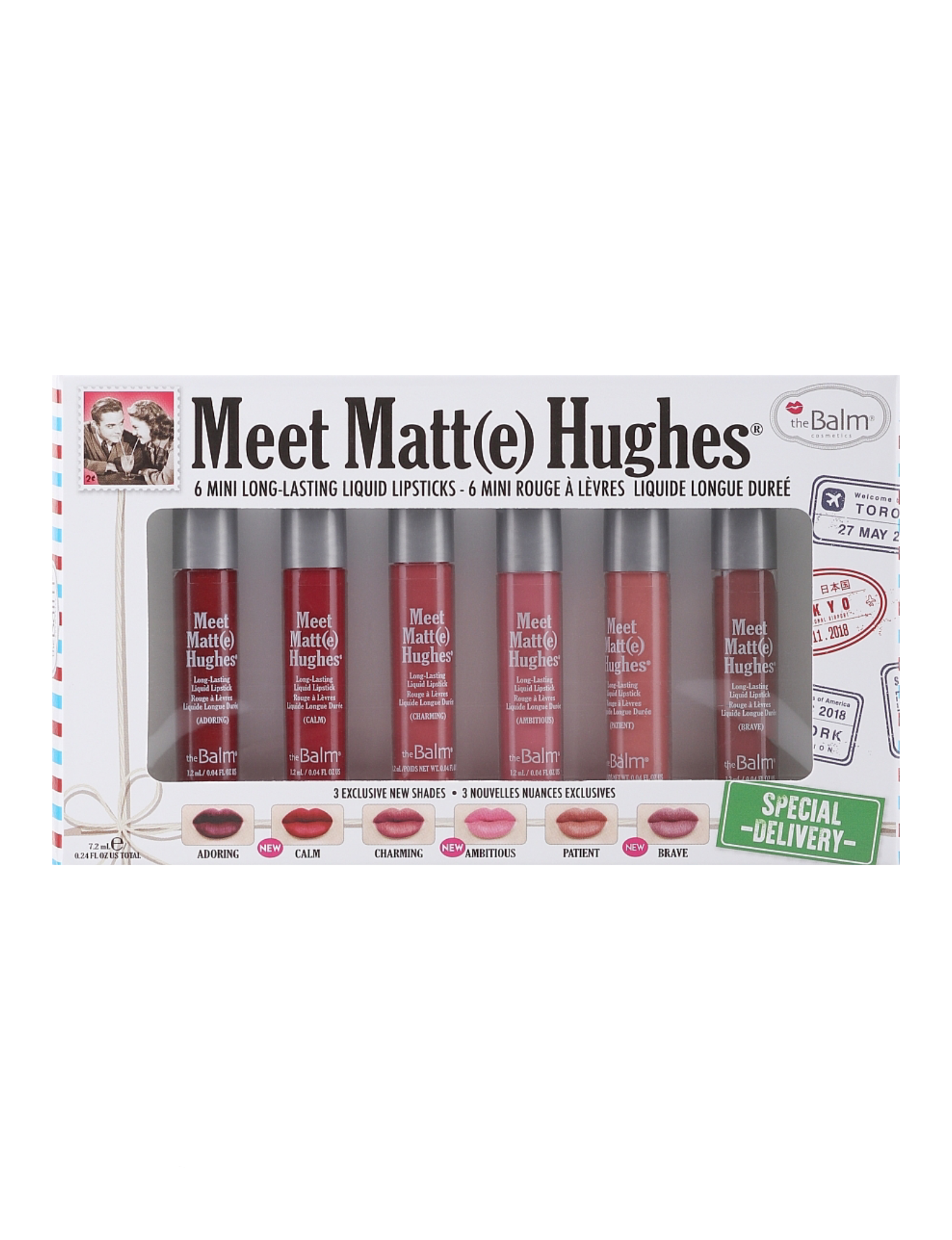 پک رژ لب ۶عددی مات د بالم The Balm mini meet Matt Hughes special delivery
