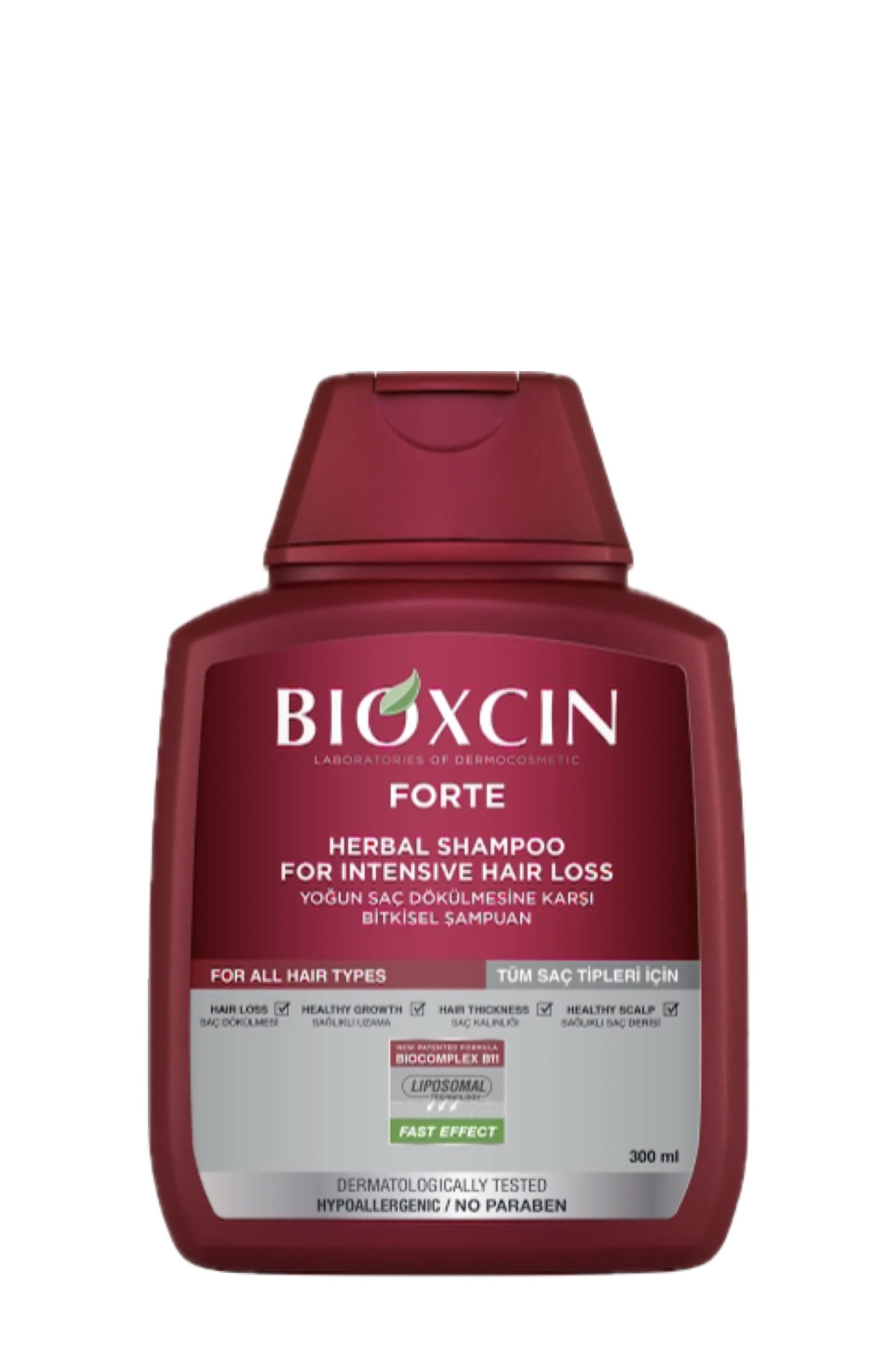 شامپو بیوکسین گیاهی فورته ضدریزش شدید| bioxcin forte herbal shampoo for intensive hair loss