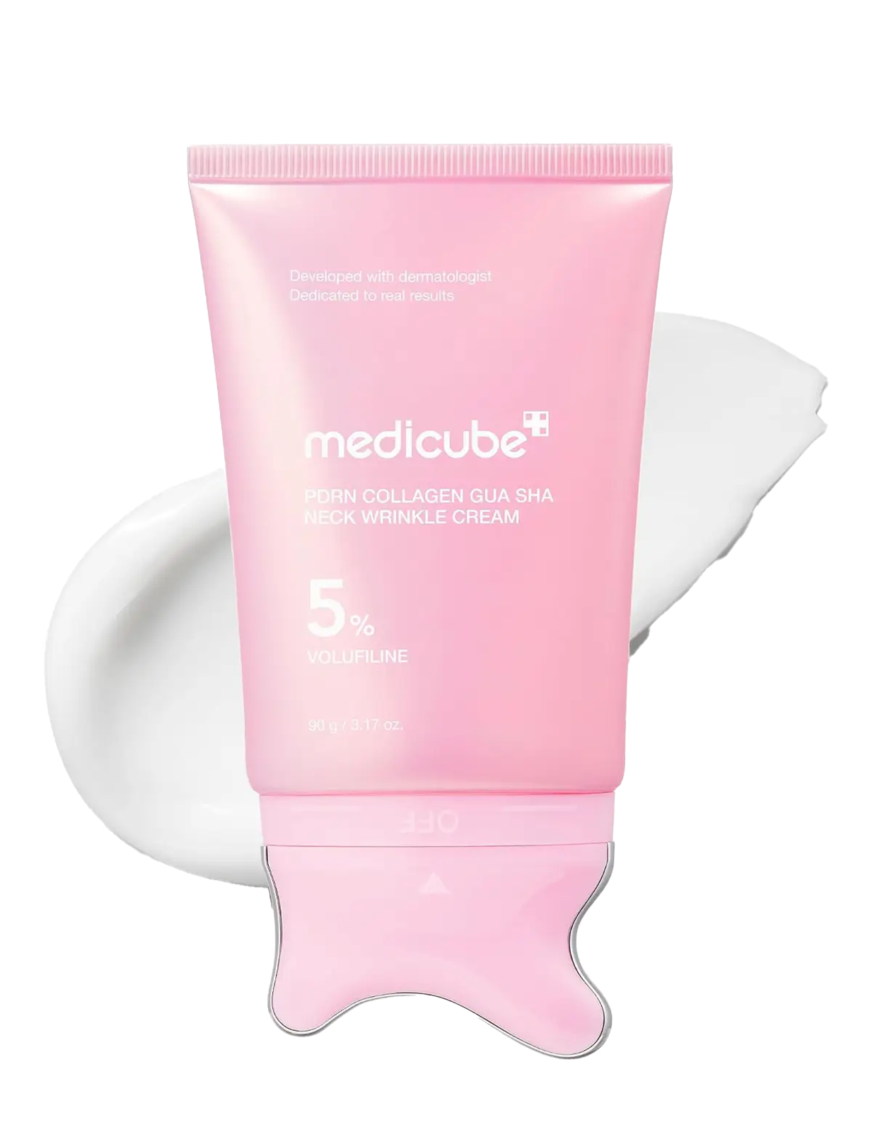 گواشا PDRN مدی کیوب ضدچروک و جوانساز | Medicube PDRN Collagen Gua Sha Neck Wrinkle Cream