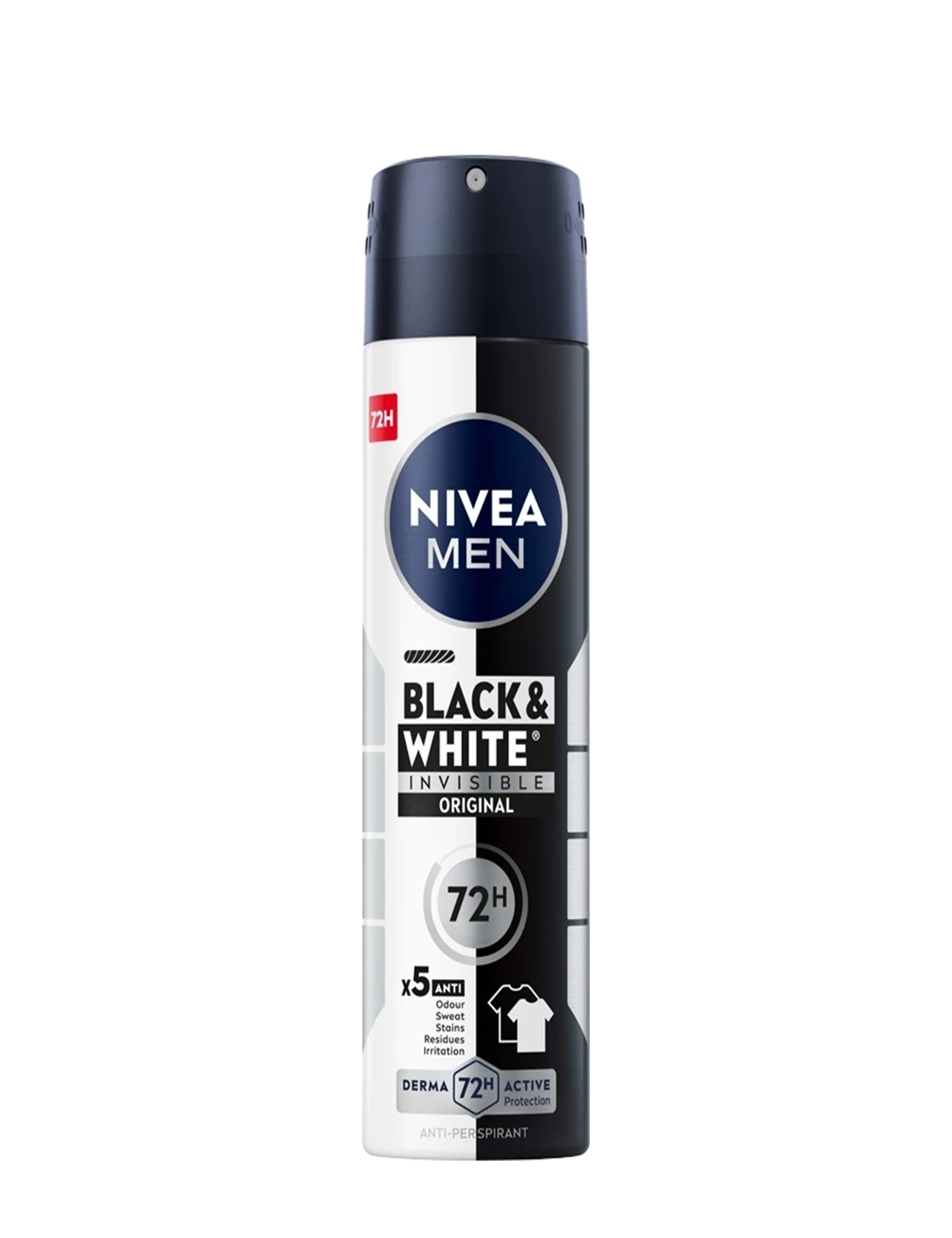 اسپری ضد تعریق نیوا بلک اند وایت | Nivea Men Black & White Invisible Original 72H Spray 200ml)