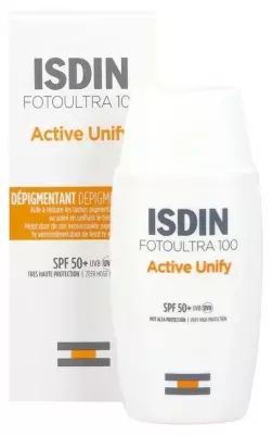 ضدآفتاب اکتیو یونیفای ایزدین بی رنگ ACTIVE UNIFY حاوی SPF50